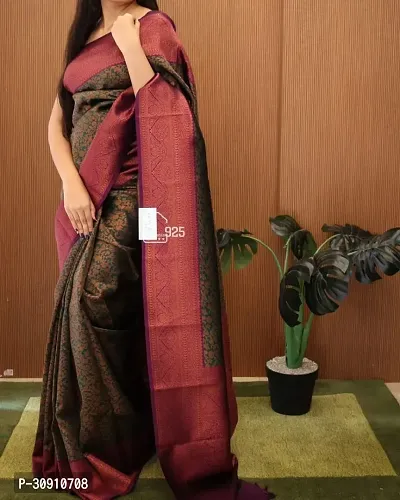 Trendy Art Silk Jacquard Silk Sarees With Blouse Piece