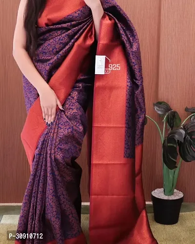 Trendy Art Silk Jacquard Silk Sarees With Blouse Piece-thumb0