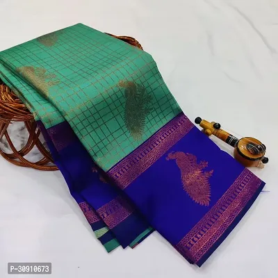 Trendy Art Silk Jacquard Silk Sarees With Blouse Piece-thumb0