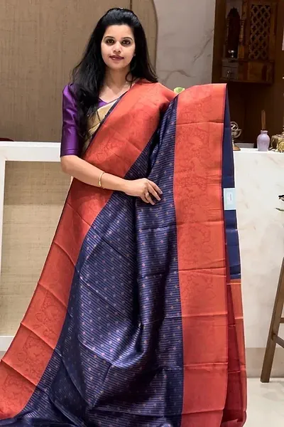 Attractive Art Silk Saree with Blouse piece 