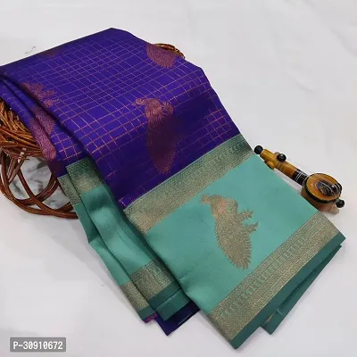 Trendy Art Silk Jacquard Silk Sarees With Blouse Piece-thumb0