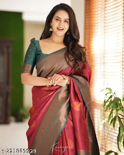 TRENDY SOFT SILK SAREES WITH BLOUSE PIECE