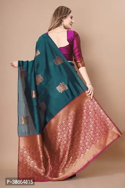 Trendy Art Silk Jacquard Silk Sarees With Blouse Piece-thumb0