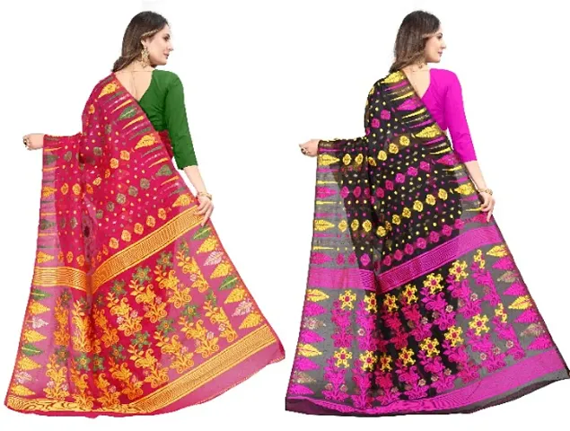 BEAUTIFUL JAMDANI COMBO SAREE FOR WOMAN,S