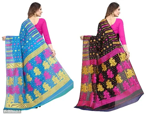 BEAUTIFUL JAMDANI COMBO SAREE FOR WOMAN,S