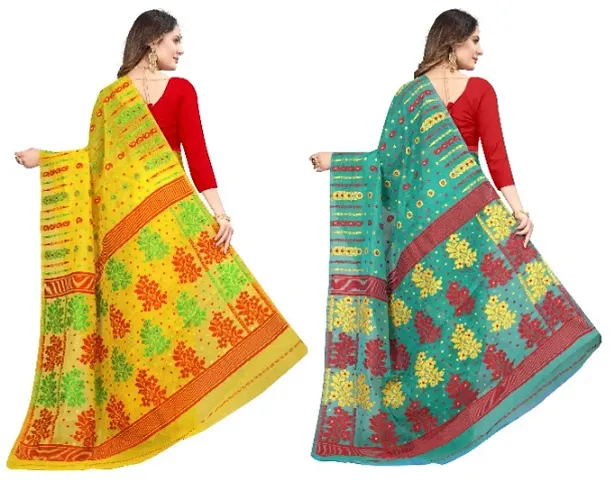 BEAUTIFUL JAMDANI COMBO SAREE FOR WOMAN,S