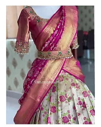 jacquard beautiful unstitched lehenga for womans-thumb1