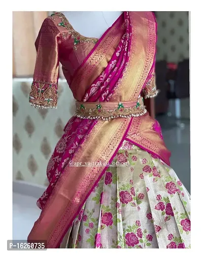 jacquard beautiful unstitched lehenga for womans-thumb2