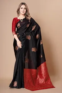 Classic Art Silk Jacquard Saree With Blouse Piece-thumb1