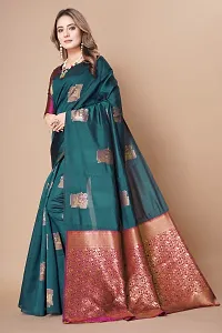 Classic Art Silk Jacquard Saree With Blouse Piece-thumb2