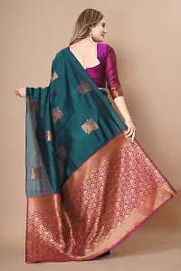 Classic Art Silk Jacquard Saree With Blouse Piece-thumb3