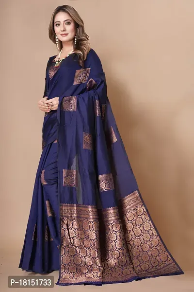 Classic Art Silk Jacquard Saree With Blouse Piece-thumb2