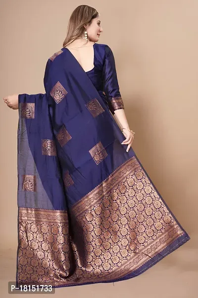 Classic Art Silk Jacquard Saree With Blouse Piece-thumb3