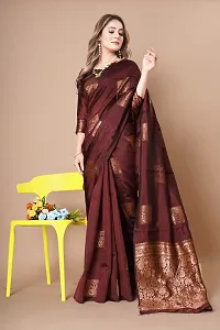 Classic Art Silk Jacquard Saree With Blouse Piece-thumb3