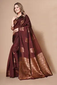 Classic Art Silk Jacquard Saree With Blouse Piece-thumb4