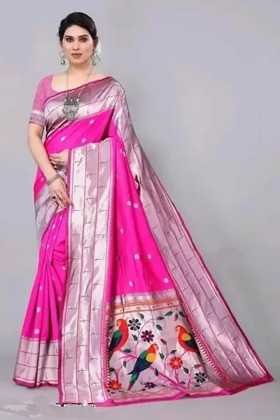 Classic Art Silk Saree with Blouse piece