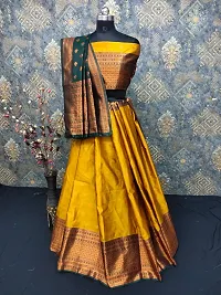 Classic Art Silk Lehenga Cholis with Dupatta-thumb2