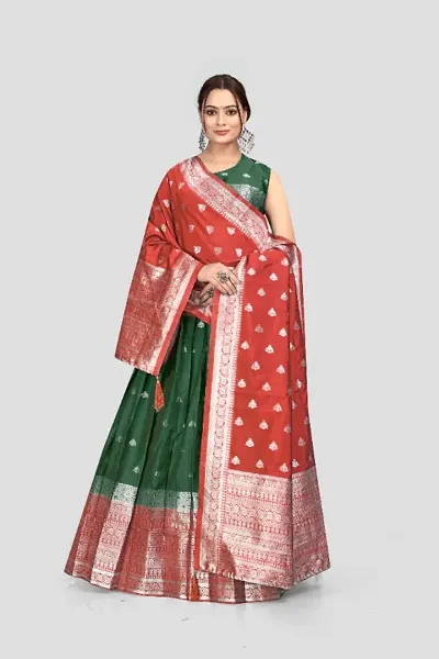 Classic Art Silk Jacquard Lehenga Cholis for Women