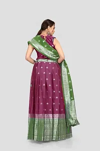 Classic Art Silk Jacquard Lehenga Cholis for Women-thumb2