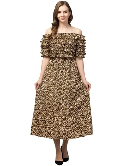 ATIMUNA Women Fit and Flare Dress