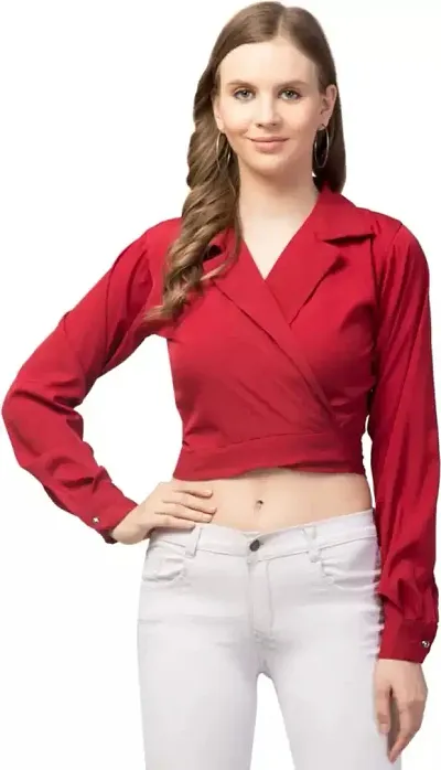 Women Stylish Crepe Top