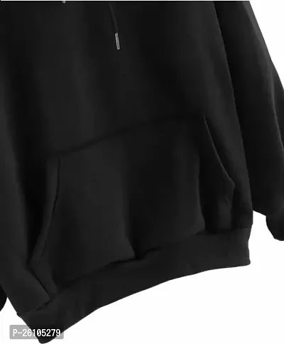 Classic Wool Blend Solid Hoodie Sweatshirt for Men-thumb5