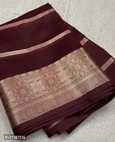 Stylish Tissue Purple Saree without Blouse piece