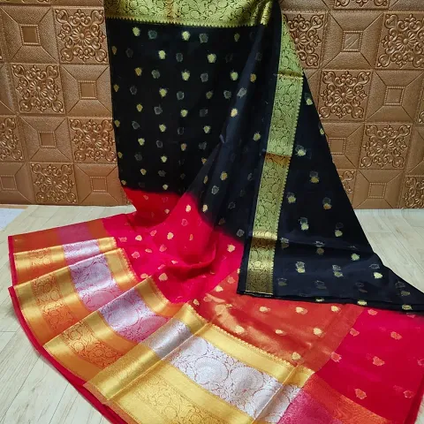 Stylish Tissue Saree without Blouse piece