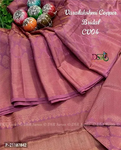 Stylish Tissue Pink Saree without Blouse piece-thumb0