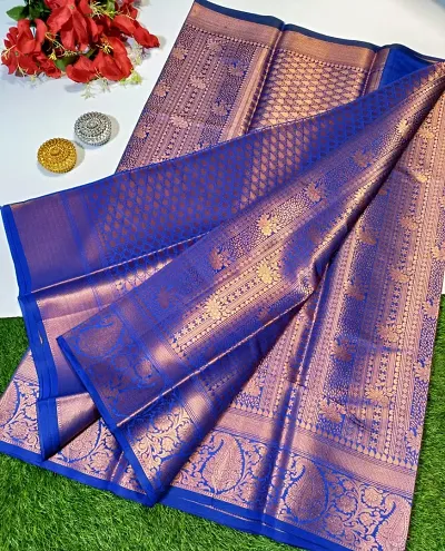 Stylish Tissue Saree without Blouse piece