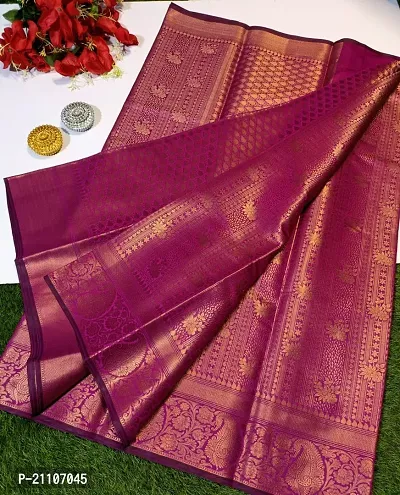 Stylish Tissue Pink Saree without Blouse piece-thumb0