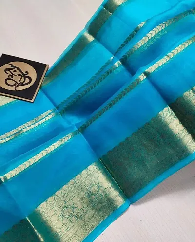 Stylish Tissue Saree without Blouse piece