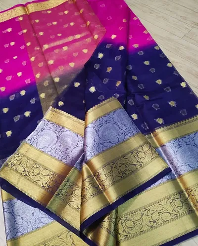 Glamorous Tissue Saree without Blouse piece 