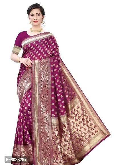 Art Silk Jacquard Saree with Blouse Piece