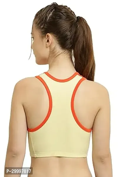 Stylish Cotton Non Padded Sports Bra For Women-thumb2