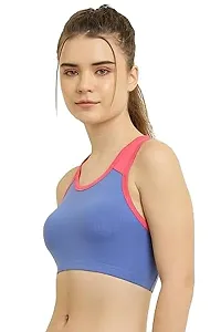 Stylish Cotton Non Padded Sports Bra For Women-thumb2