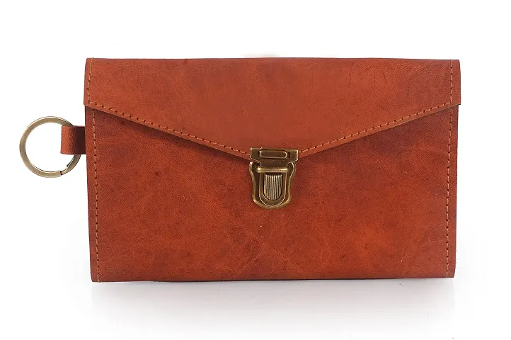 Gatudi Art Craft Women's 100% Pure Leather Hand Held Clutches/handbag