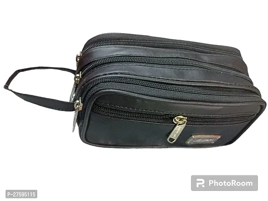 Classy Leather Solid Messenger Bag-thumb0