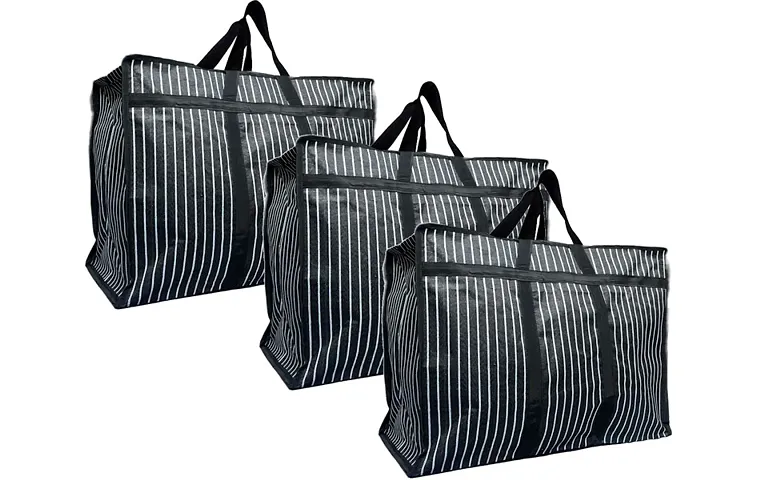Classy Striped 3 Piece Cloth Storage Bag