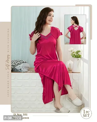 Stylish Cotton Nighty For Women-thumb0