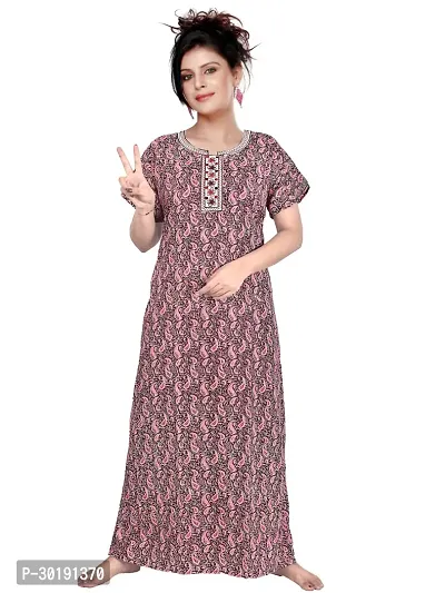 Stylish Cotton Nighty For Women-thumb0