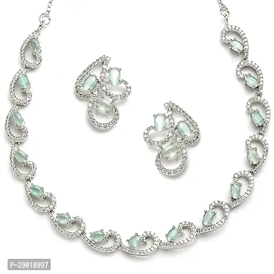 Stylish Silver Alloy Jewellery Set For Women