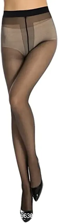 Womens Sheer Transparent Low Denier Pantyhose Stocking Pack of (1)-thumb0