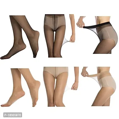 Womens Sheer Transparent Low Denier Pantyhose Stocking Pack of (2)