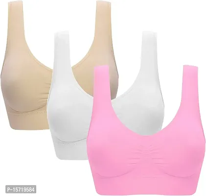 Women Sports Bra (Pack of 3)-thumb0