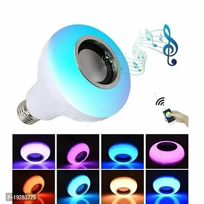 Bluetooth Light Bulb with Speaker, Smart LED Music Play Bulb with Remote Control Changing Color Smart Bulb (Pack-of-1)