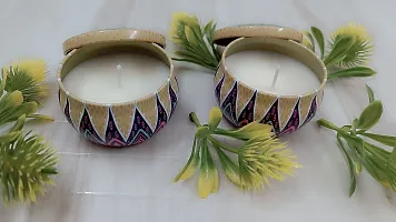 Scented Candles Candles for Home decor wax candle Scented, 2 Pack Soy Candles Lavender Candle for  home decor festival navratri  Valentine Halloween Thanks giving Gifts-thumb2