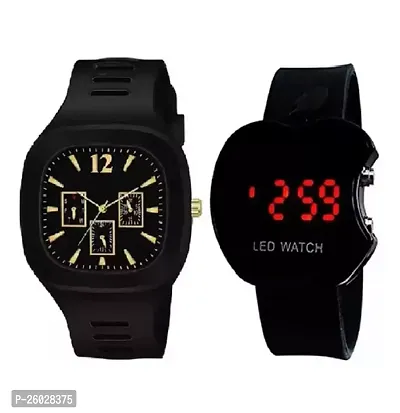 Stylish Multicoloured Metal Analog Watches For Men Pack Of 2