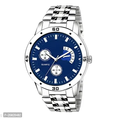 Stylish Blue Metal Analog Watches For Men