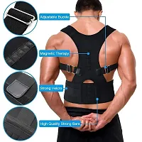 GIN24 ( Magnetic Posture Corrector Belt for men ) Abdomen Support  (Black)-thumb1